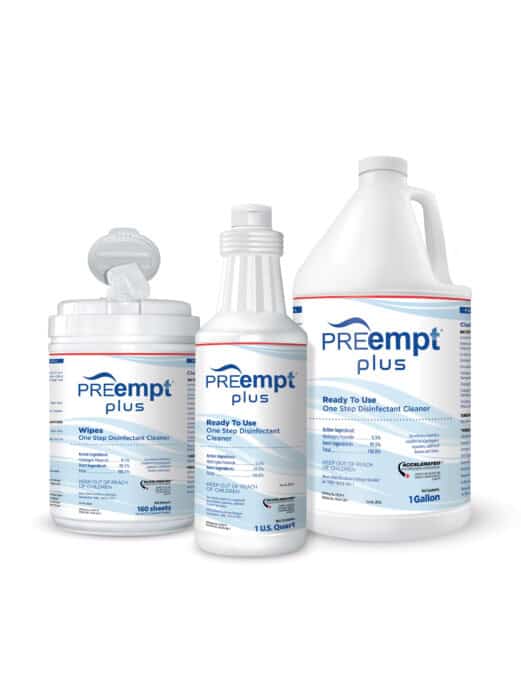 preempt plus products wipes bottle