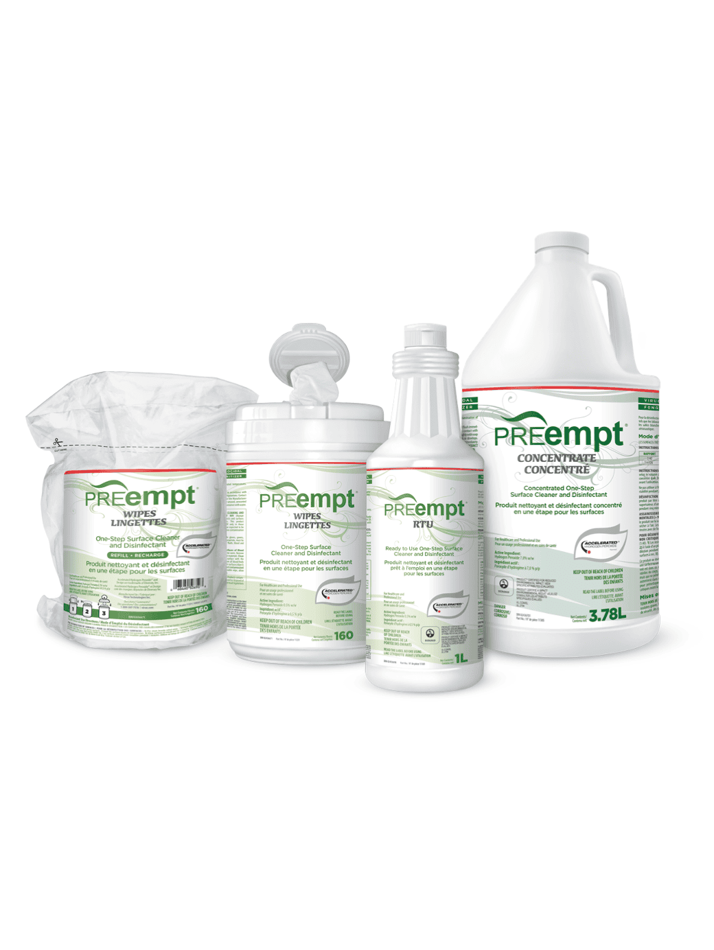 PREempt disinfectants Family of products Canada 2026