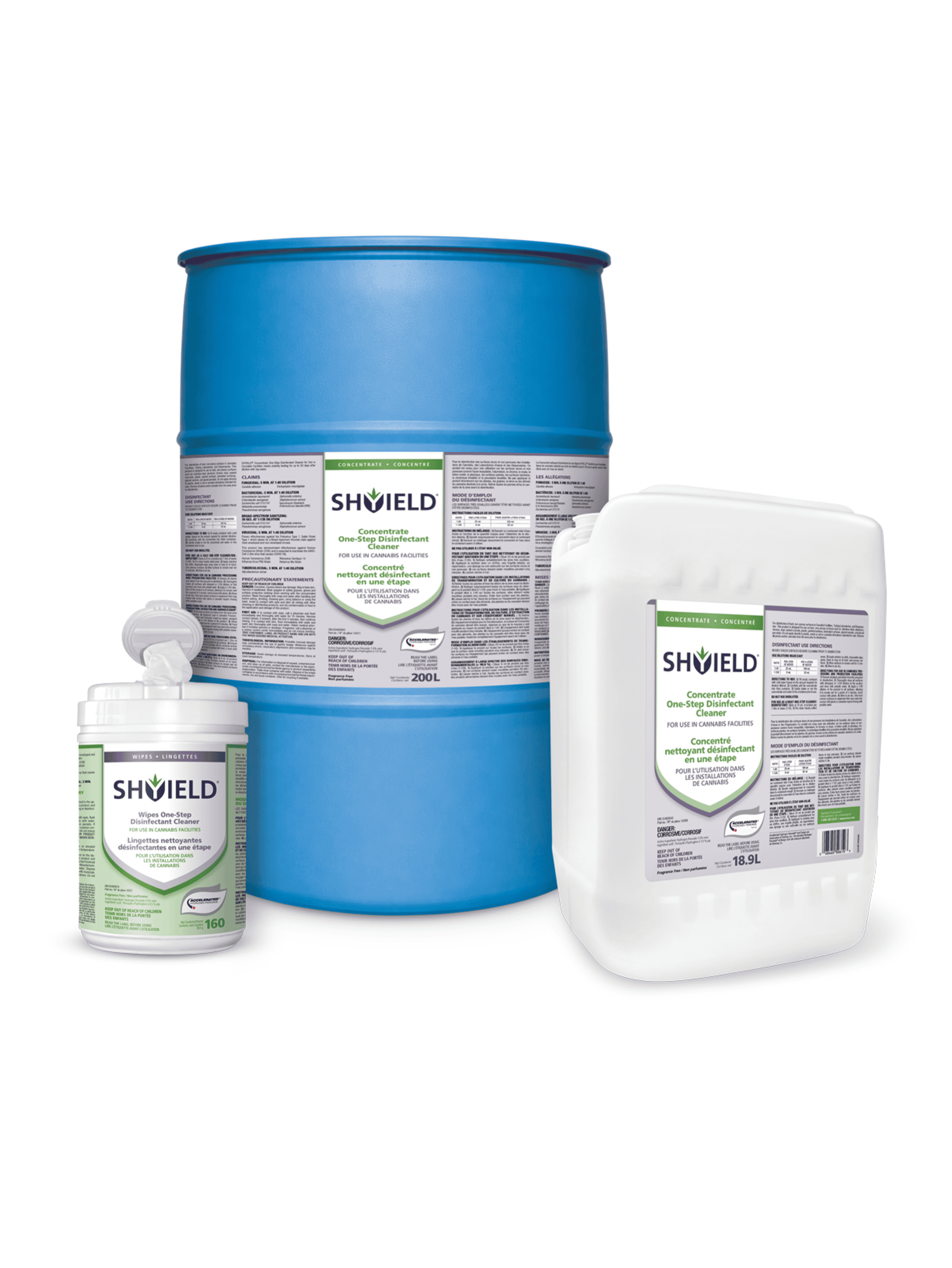 SHYIELD Cannabis facility Disinfectants Family Shot
